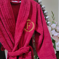 Thumbnail for Royalty Monogrammed Robe - 5 Colors