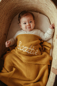 Thumbnail for Cable Knit Baby Blanket