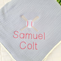 Thumbnail for Little Slugger Baby Blanket