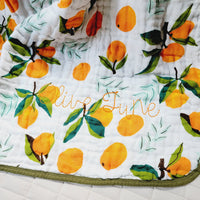 Thumbnail for Fresh Clementine Cotton Muslin Quilt