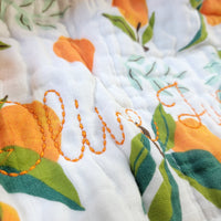Thumbnail for Fresh Clementine Cotton Muslin Quilt