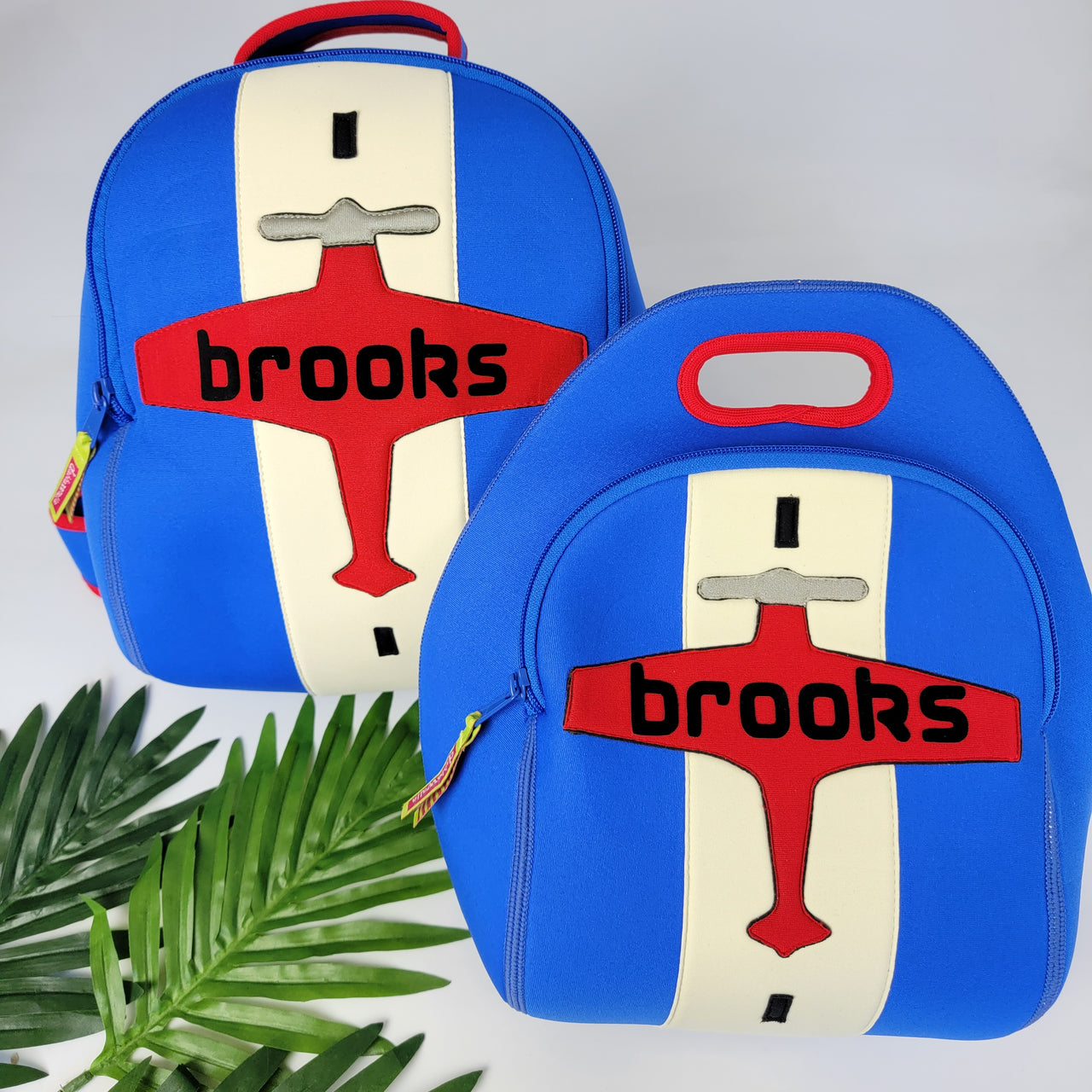 Airplane Backpack and Lunch Box