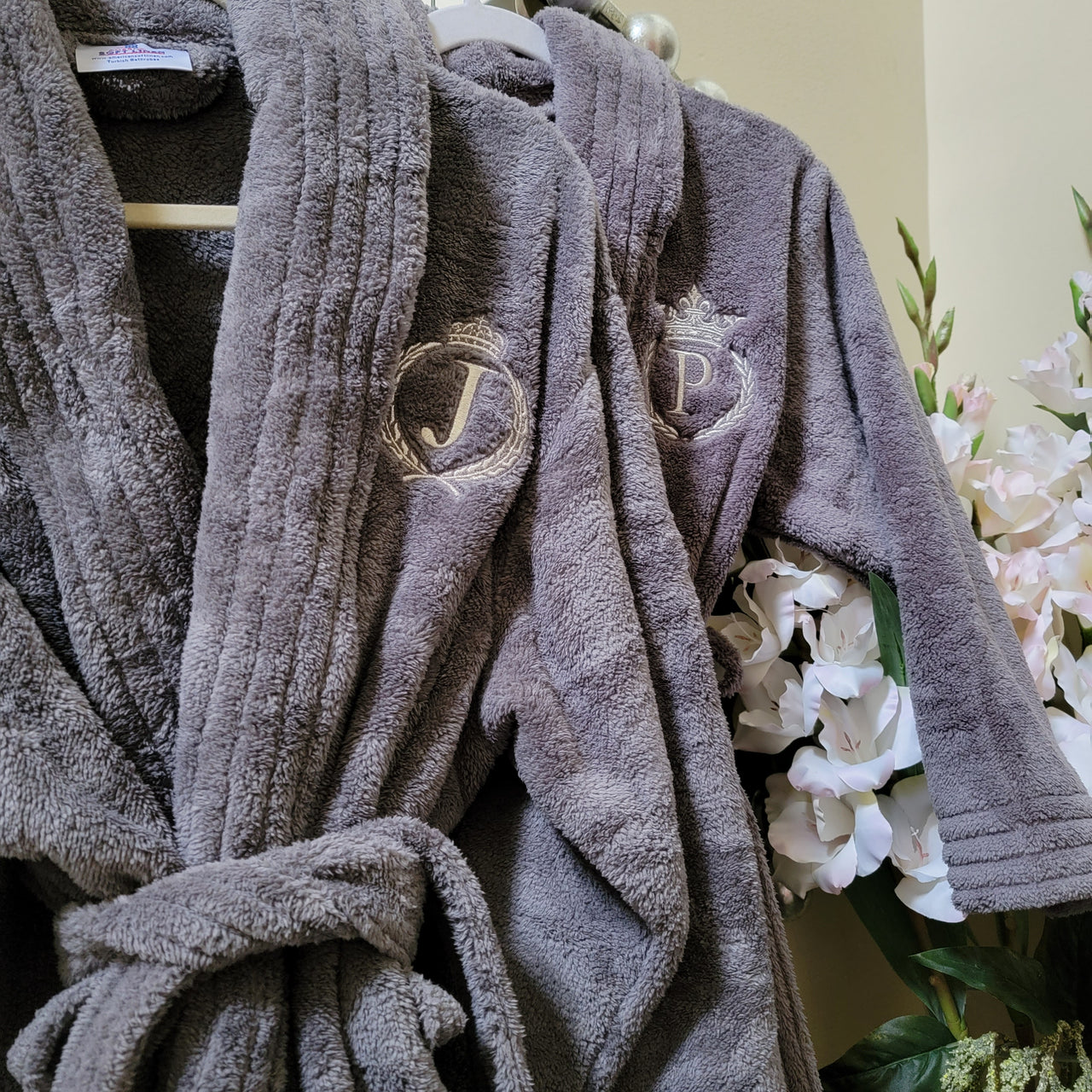 Custom Embroidered Spa Bathrobe - Luxurious Soft Turkish Cotton Robe –  SewingSeams