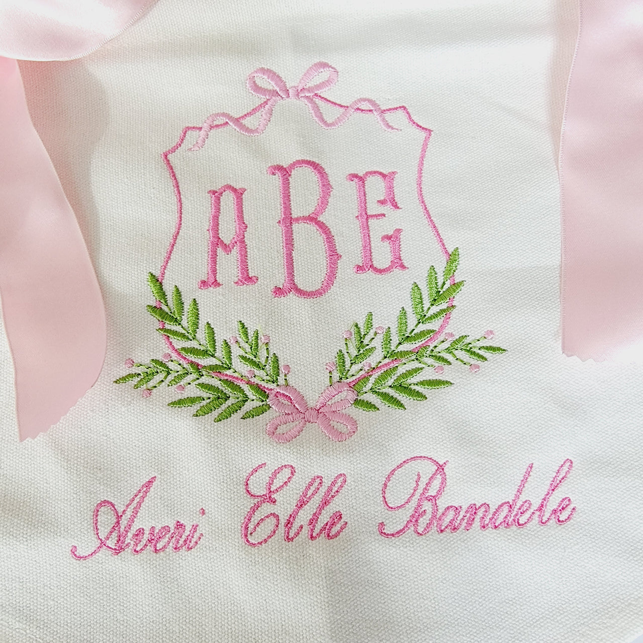 Custom Baby Banner with Satin Ribbon