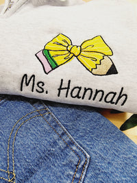 Thumbnail for Pencil Bow Sweatshirt