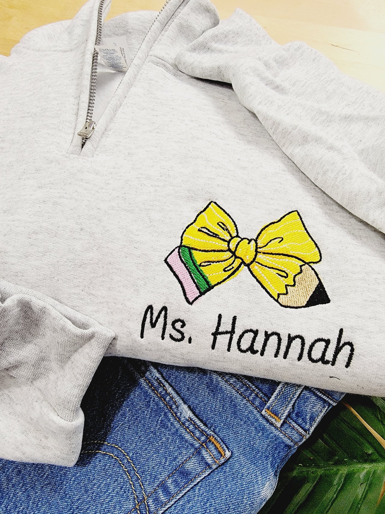 Pencil Bow Sweatshirt