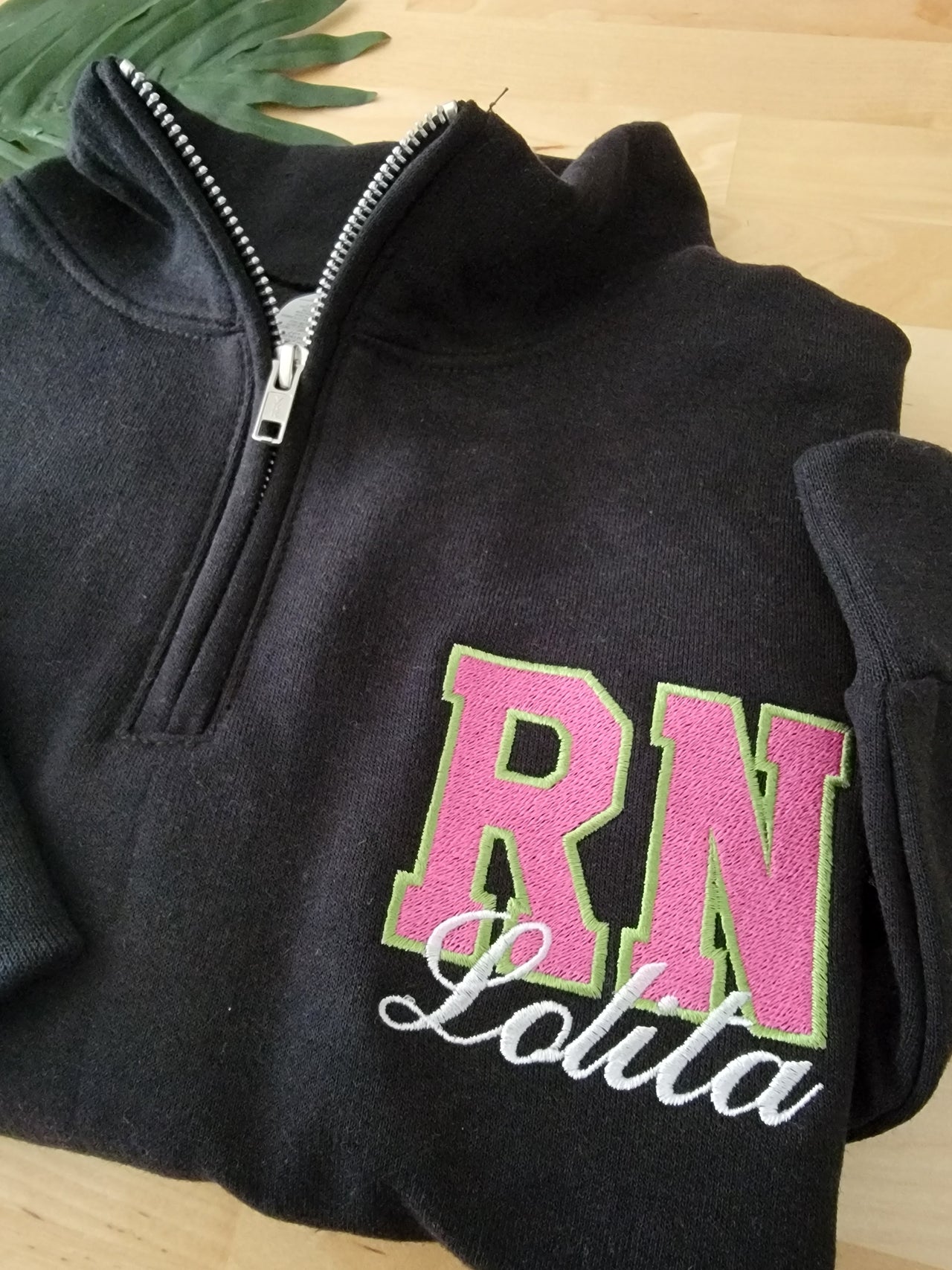 Personalized Embroidered Varsity Nurse Shirt