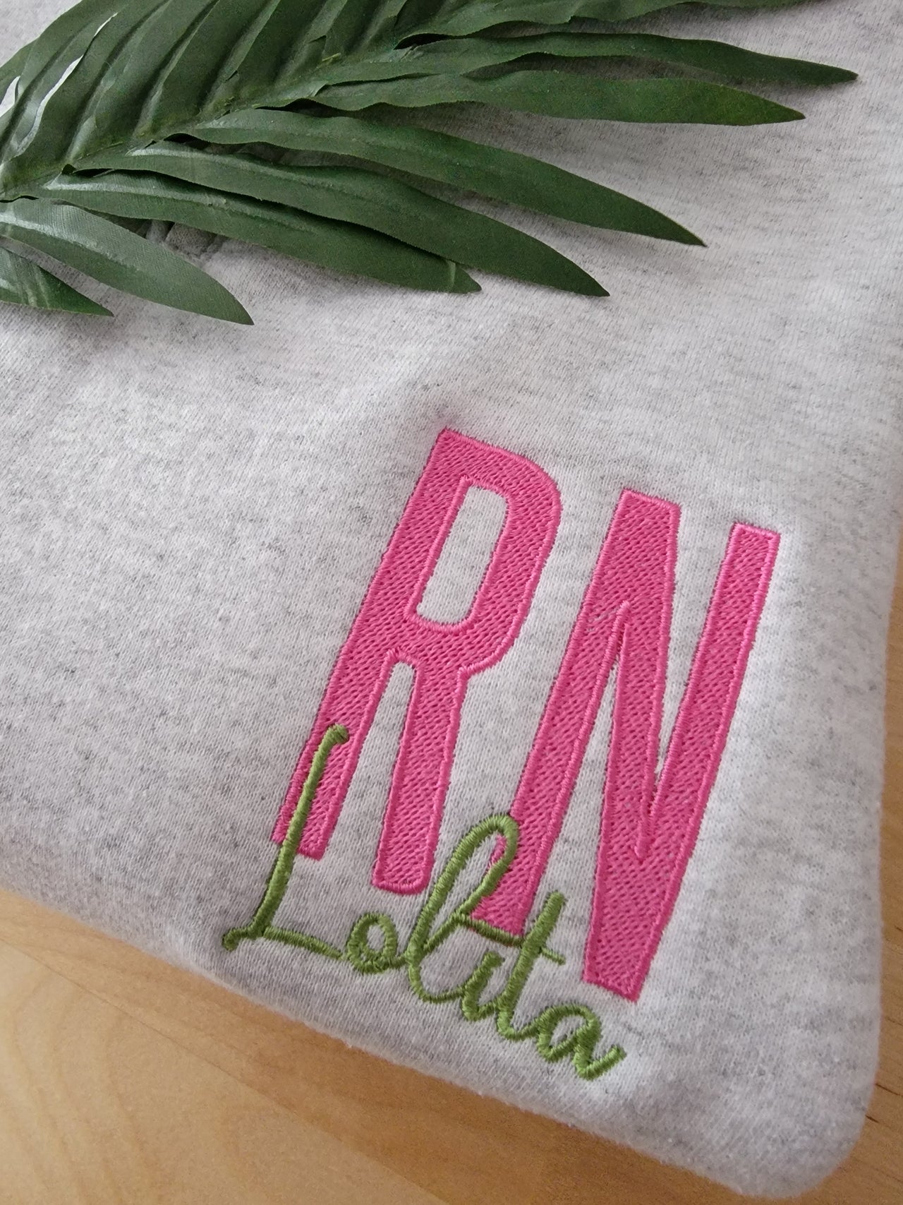 Personalized Embroidered Modern Nurse Shirt