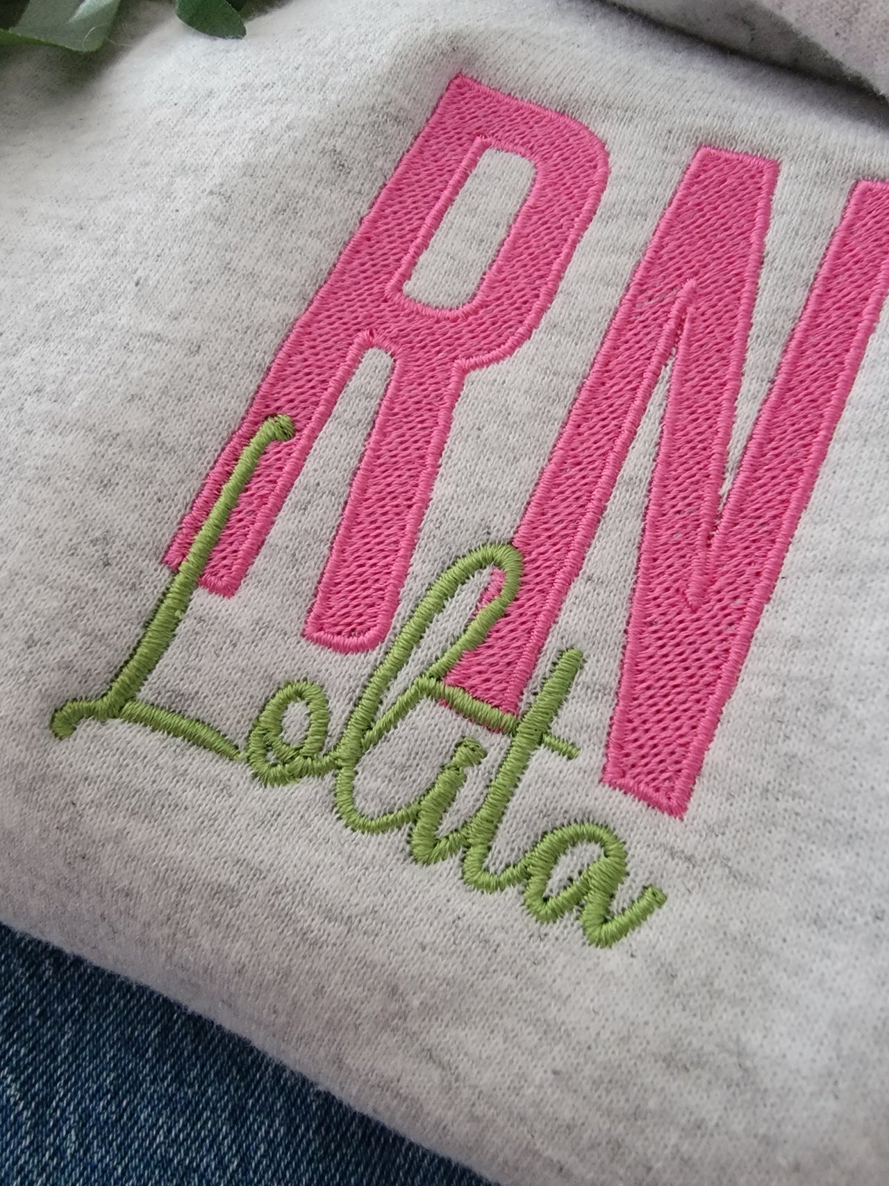 Personalized Embroidered Modern Nurse Shirt