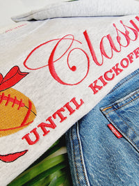 Thumbnail for Classy Until Kickoff Sweatshirt