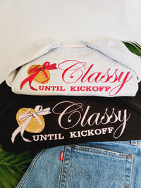 Thumbnail for Classy Until Kickoff Sweatshirt