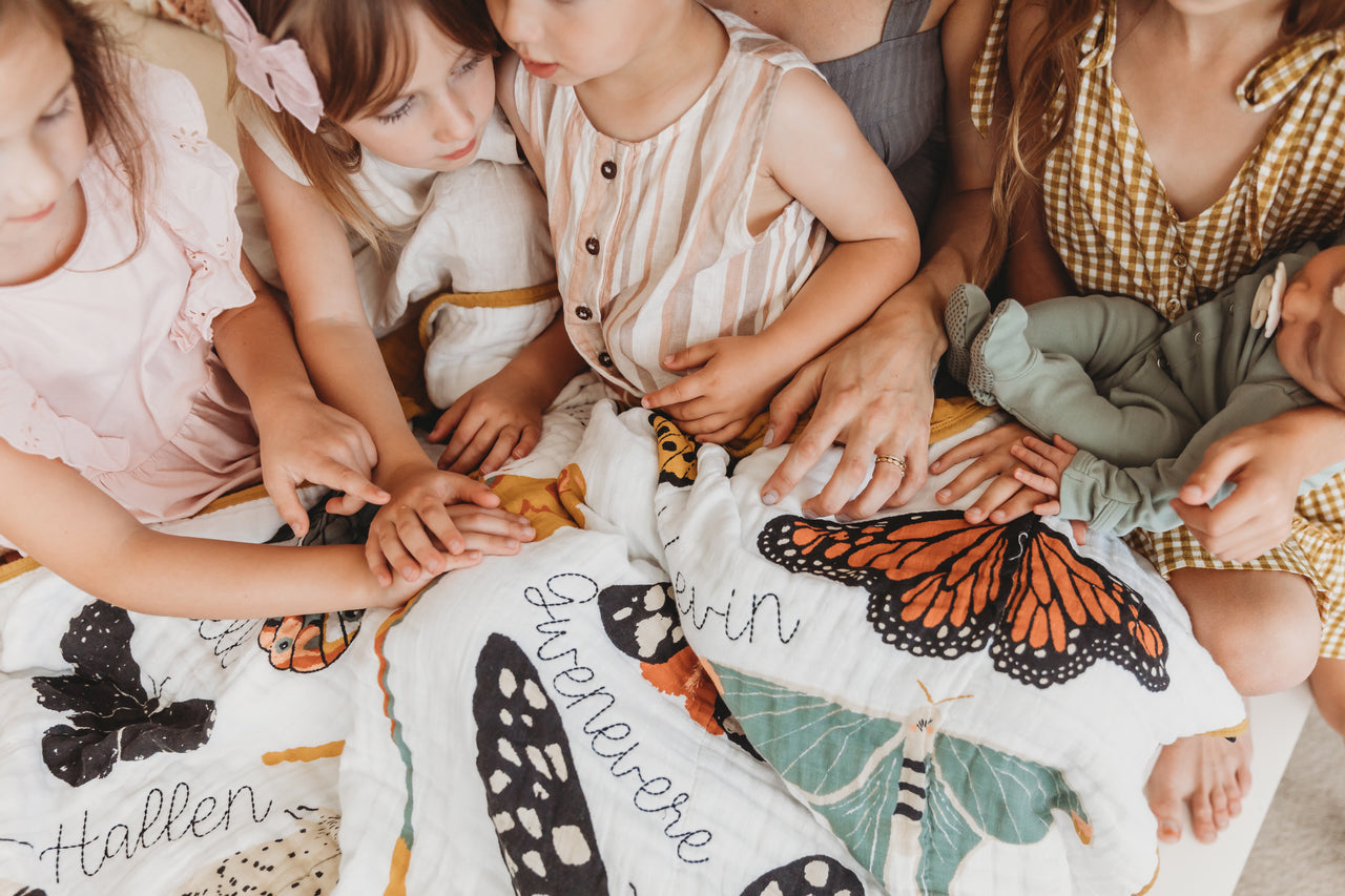 Butterfly Collector Cotton Muslin Throw