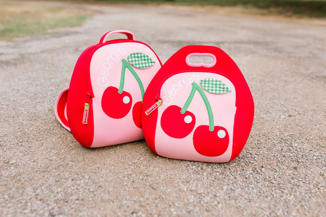Cherries Backpack and Lunch Box Set