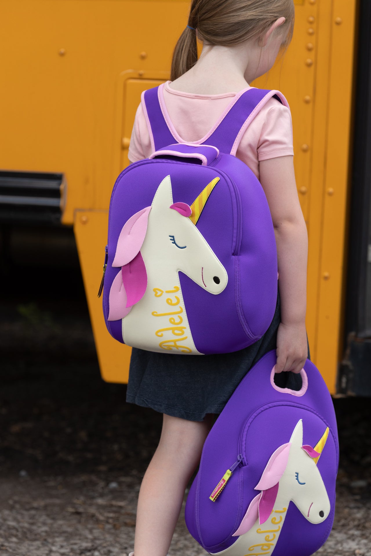 Unicorn Girls Backpack and Lunch Box Set