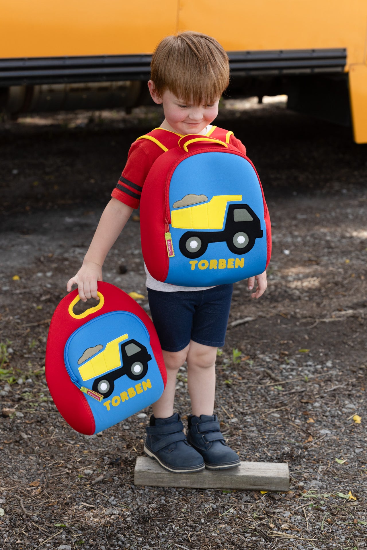 Dump Truck Backpack and Lunch Box