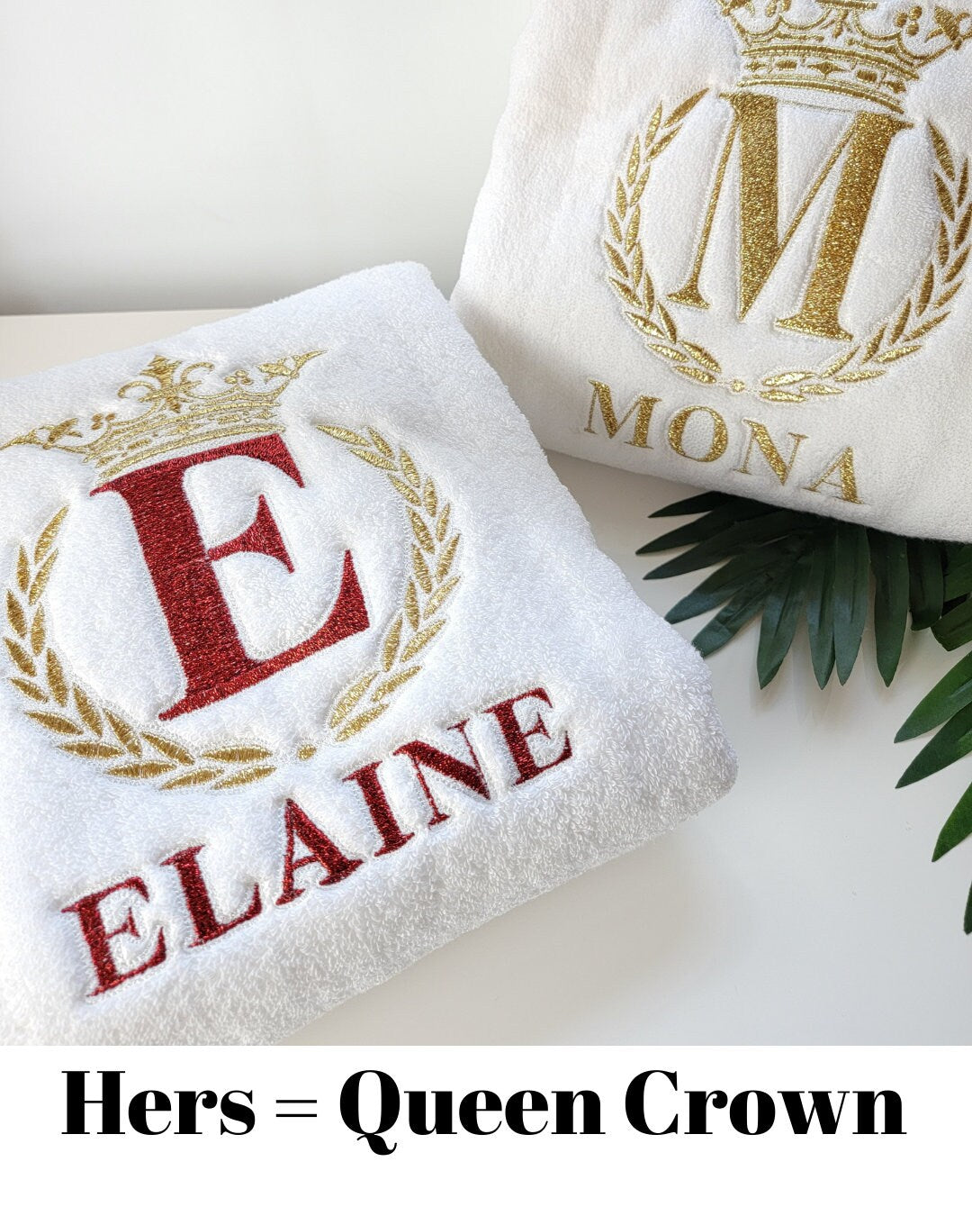 Royalty Monogrammed Bath Towel Set