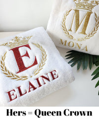Thumbnail for Royalty Monogrammed Bath Towel Set