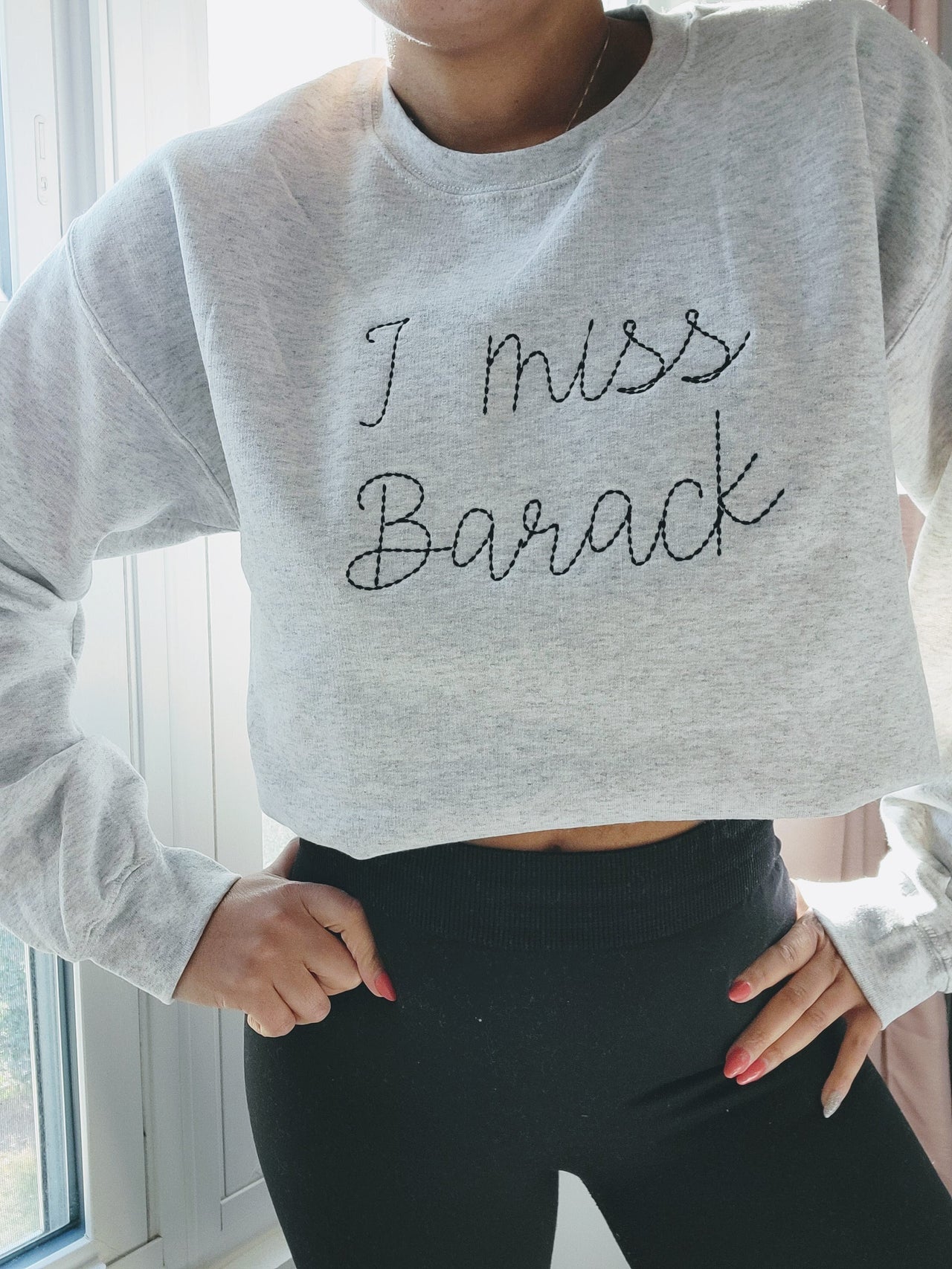 I Miss Barack Embroidered Shirt