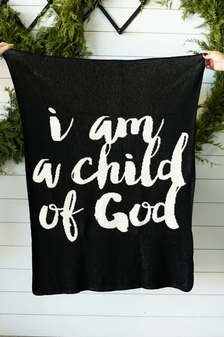 Child of God Knit Blanket - 6 Colors