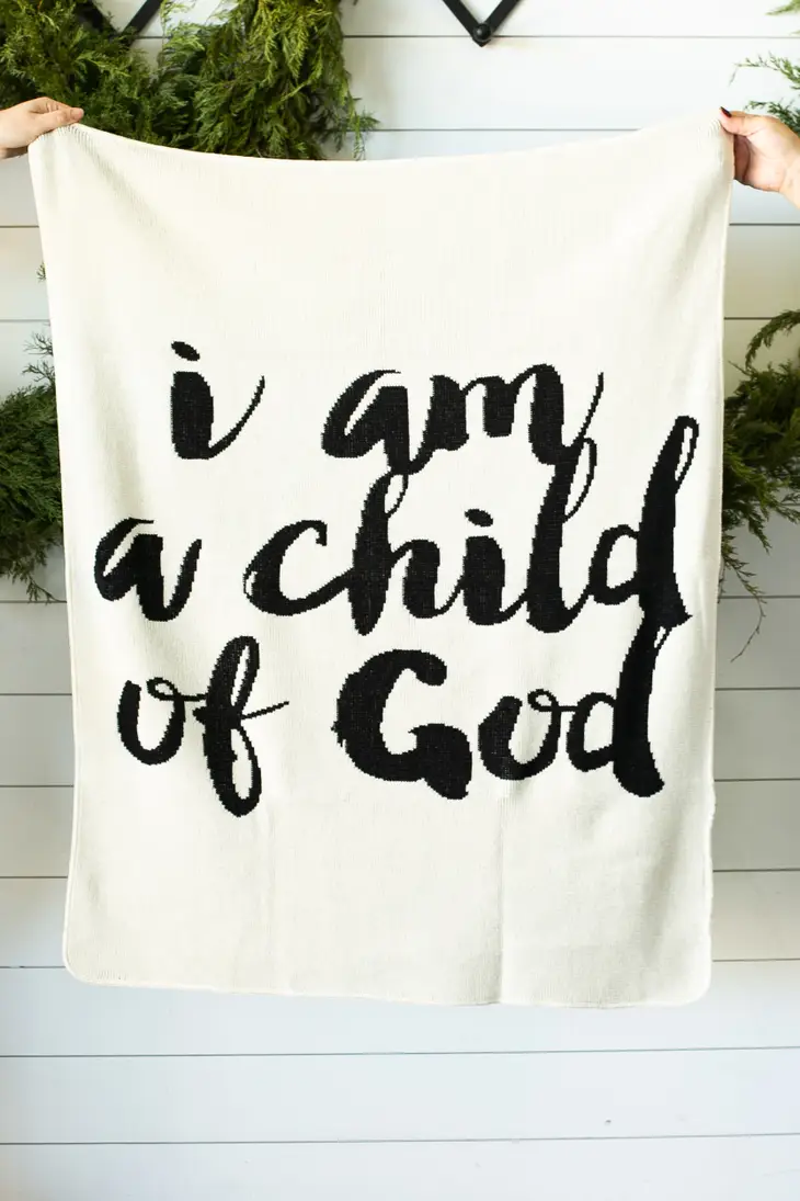 Child of God Knit Blanket - 6 Colors