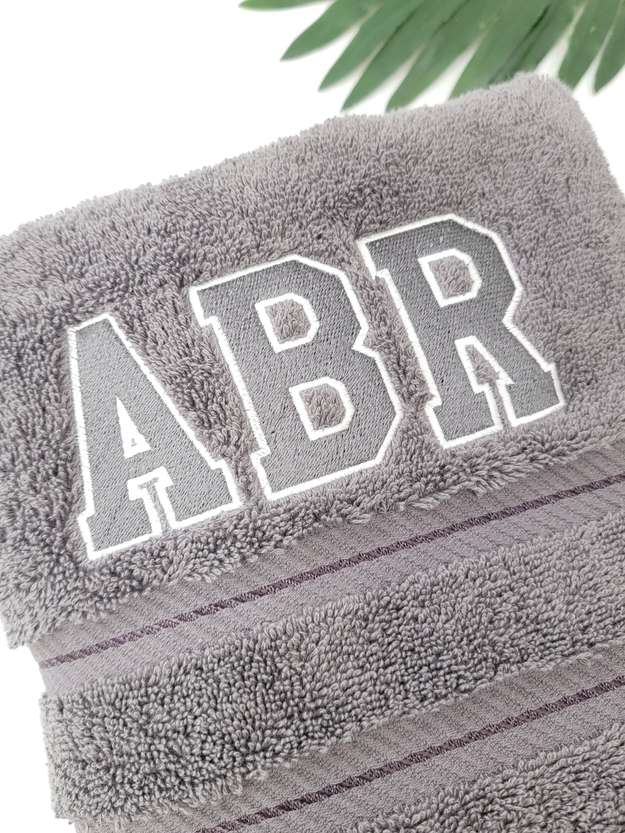 Varsity Monogram Bath Towels - SewingSeams