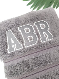 Thumbnail for Varsity Monogram Bath Towels - SewingSeams