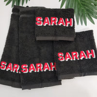 Thumbnail for Shadow Monogram Bath Towels - SewingSeams