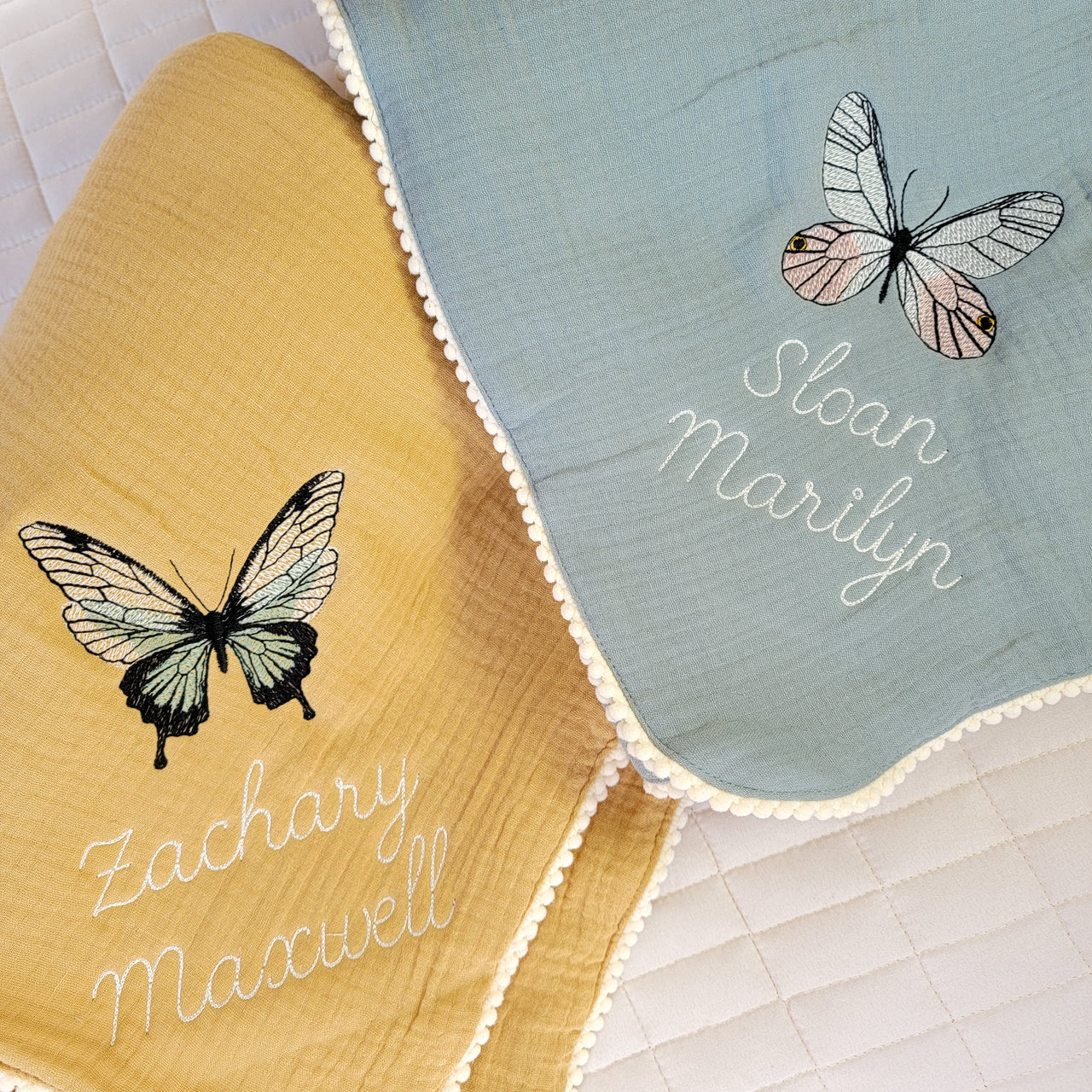 Enchanted Forest Butterfly Baby Blanket or Teether