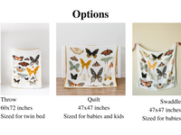 Thumbnail for Butterfly Collector Cotton Muslin Baby Quilt