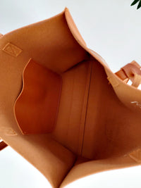 Thumbnail for Brown Monogrammed Tote Bag For Women - Personalized Work Tote Bag - Travel Tote Bag - Bridesmaid Gift - Tote Bag Aesthetic
