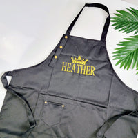 Thumbnail for Personalized Aprons - Aprons for Women - Aprons for Men - Embroidered Cooking Apron with Pocket - Apron with Name - Cooking Gift