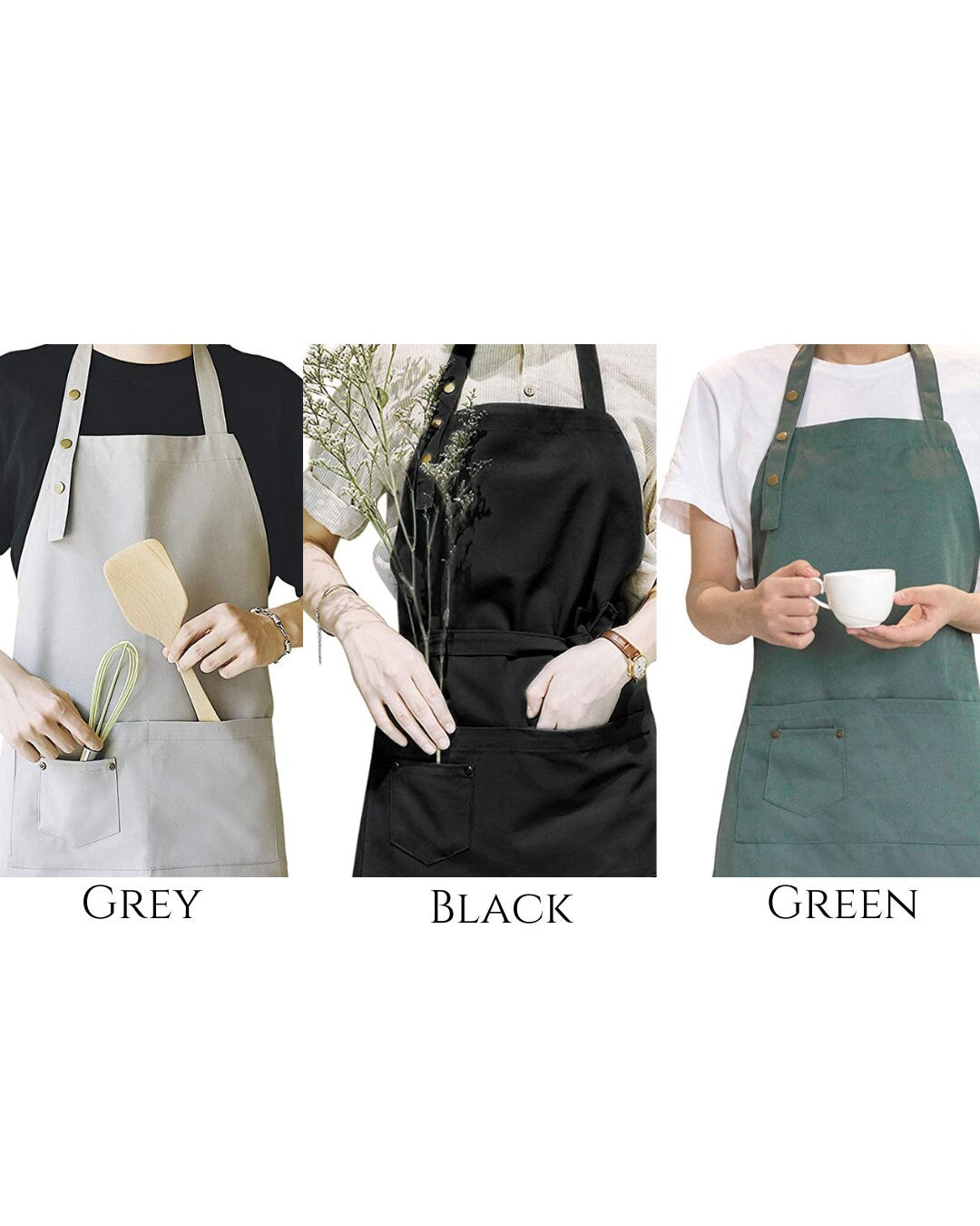 Personalized Aprons - Aprons for Women - Aprons for Men - Embroidered Cooking Apron with Pocket - Apron with Name - Cooking Gift
