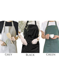Thumbnail for Personalized Aprons - Aprons for Women - Aprons for Men - Embroidered Cooking Apron with Pocket - Apron with Name - Cooking Gift