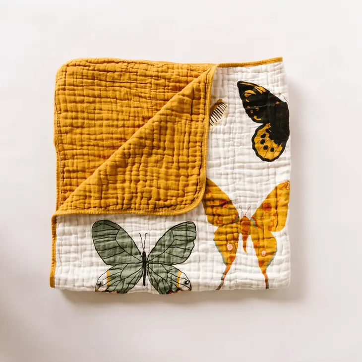 Butterfly Collector Cotton Muslin Quilt - SewingSeams