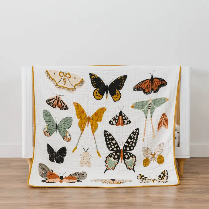 Butterfly Collector Cotton Muslin Quilt - SewingSeams