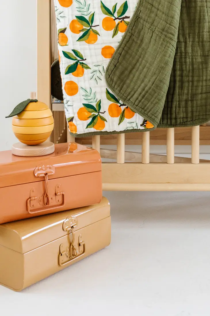 Fresh Clementine Cotton Muslin Quilt - SewingSeams